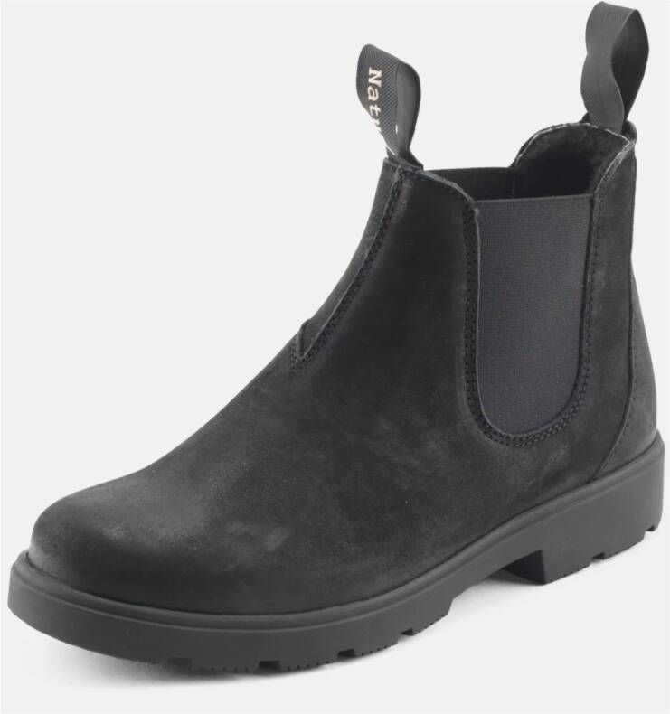 Nature Footwear Gevoerde Nubuck Laars Zwart Black Heren