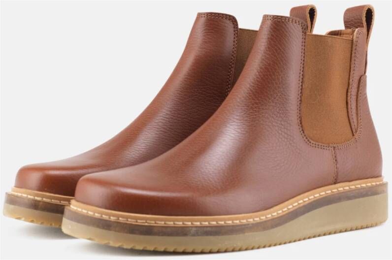 Nature Footwear Gry Laars Waxy Leer Brown Dames