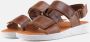 Nature Footwear Karen Leren Sandaal Tabak Model Brown Dames - Thumbnail 2