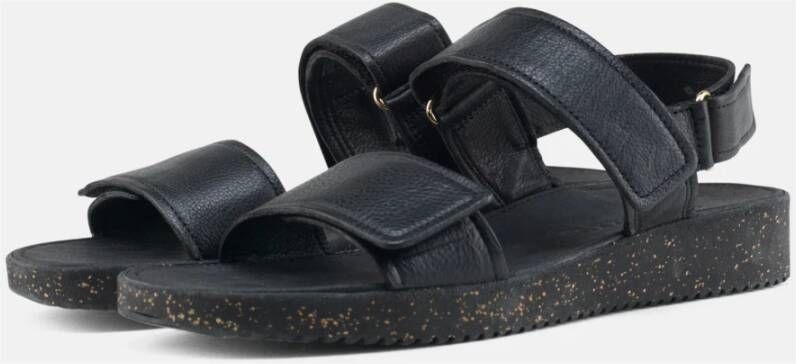 Nature Footwear Karen Sandal Eco Leer Zwart Black Dames