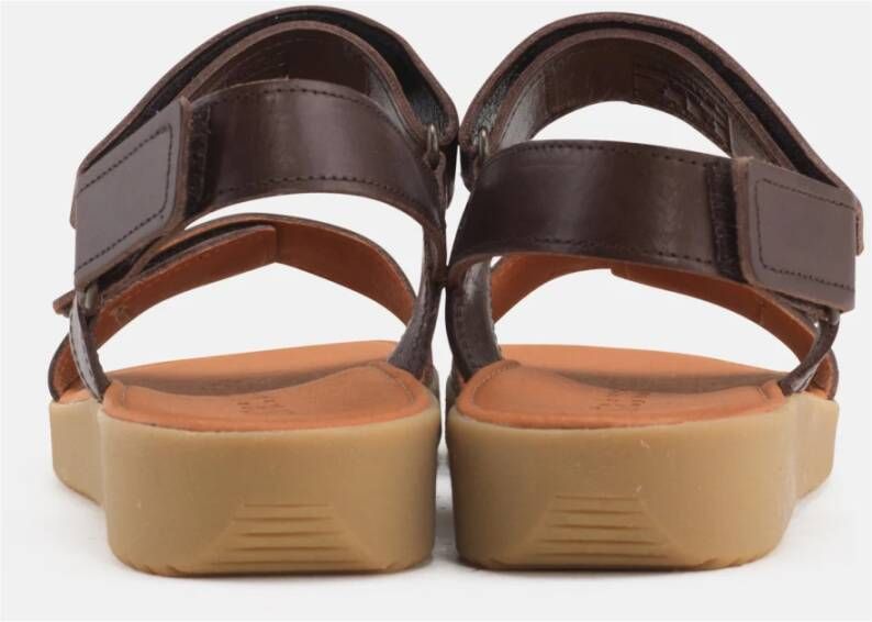 Nature Footwear Karen Sandal Pull Up Leather Brown Dames