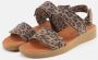 Nature Footwear Luipaard Suede Sandaal Brown Dames - Thumbnail 2