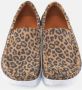 Nature Footwear Luipaardprint Loafer Suède Schoen Brown Dames - Thumbnail 3