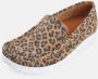 Nature Footwear Luipaardprint Loafer Suède Schoen Brown Dames - Thumbnail 4