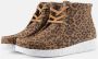 Nature Footwear Luipaardprint Suède Laars Brown Dames - Thumbnail 2