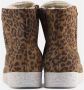 Nature Footwear Luipaardprint Suède Laars met Lamsvacht Voering Brown Dames - Thumbnail 5