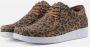 Nature Footwear Luipaardprint Suède Schoenen Brown Dames - Thumbnail 2