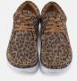 Nature Footwear Luipaardprint Suède Schoenen Brown Dames - Thumbnail 3