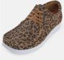 Nature Footwear Luipaardprint Suède Schoenen Brown Dames - Thumbnail 4