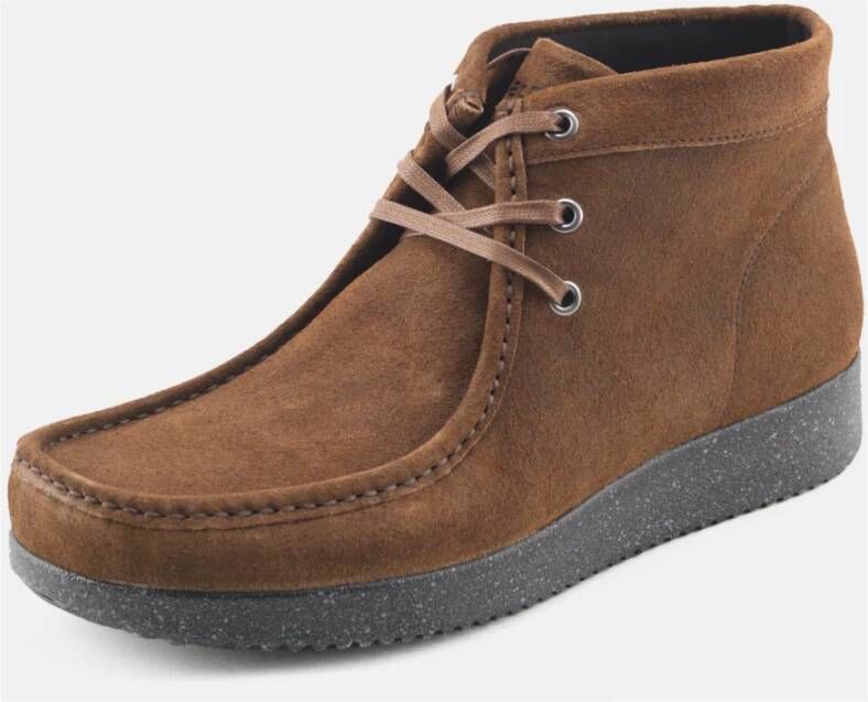 Nature Footwear Mahonie Olie Suède Laars Brown Heren