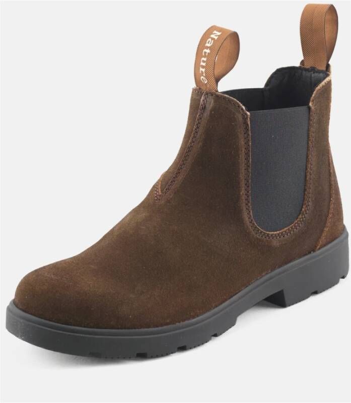 Nature Footwear Mahonie Suède Laars Olie Afwerking Brown Heren