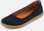 Nature Footwear Marie Ballerina Nubuck Navy Blue Dames - Thumbnail 4