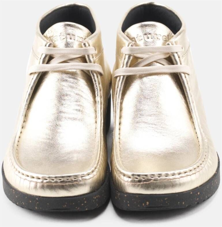 Nature Footwear Metallic Suède Laars Goud 1003-067-013 Yellow Dames