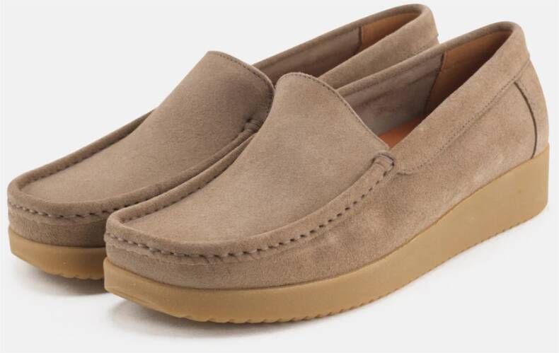 Nature Footwear Moonrock Suède Loafer Beige Dames