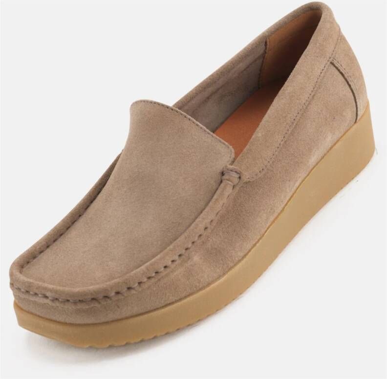 Nature Footwear Moonrock Suède Loafer Beige Dames