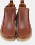 Nature Footwear Pull Up Leren Laars Cognac Brown Dames - Thumbnail 3