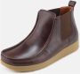 Nature Footwear Pull Up Leren Laars Koffie Brown Dames - Thumbnail 4