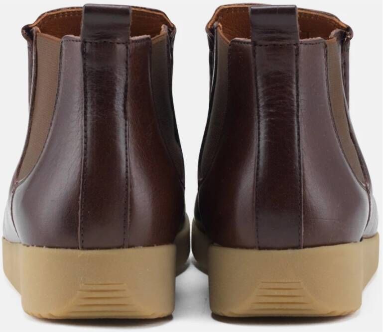 Nature Footwear Pull Up Leren Laars Koffie Brown Dames