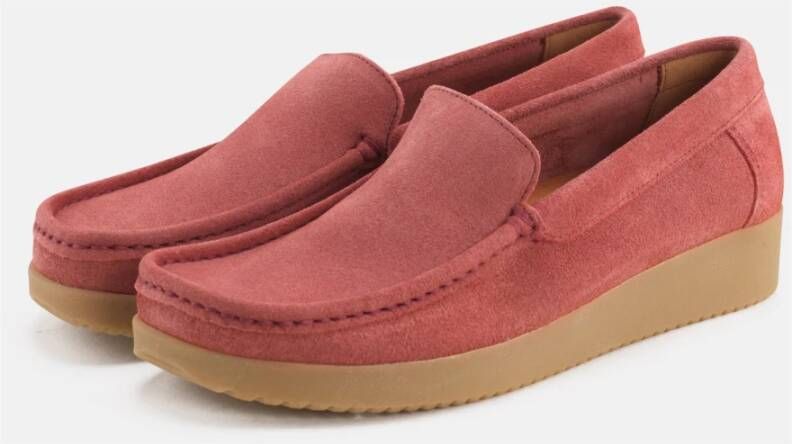 Nature Footwear Ruby Suède Loafer Red Dames