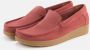 Nature Footwear Ruby Suède Loafer Red Dames - Thumbnail 2