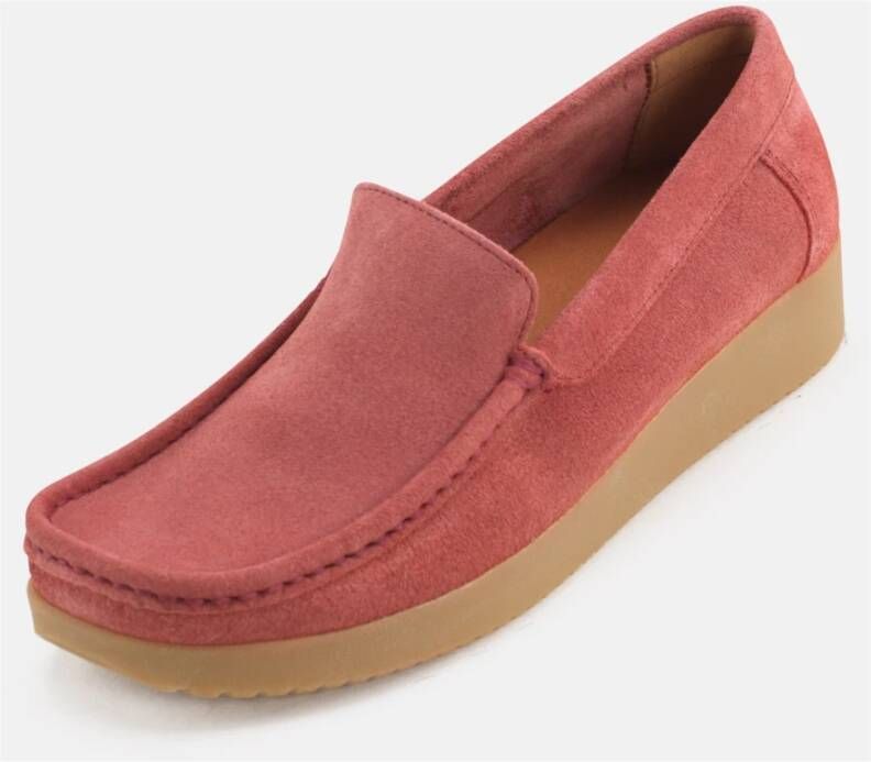 Nature Footwear Ruby Suède Loafer Red Dames