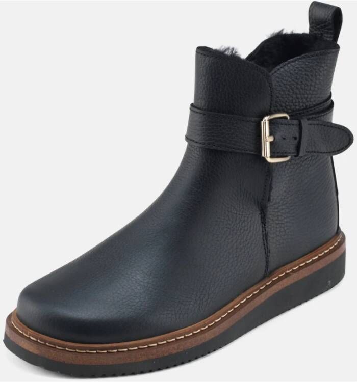 Nature Footwear Vigga Gevoerde Laars Leer Black Dames