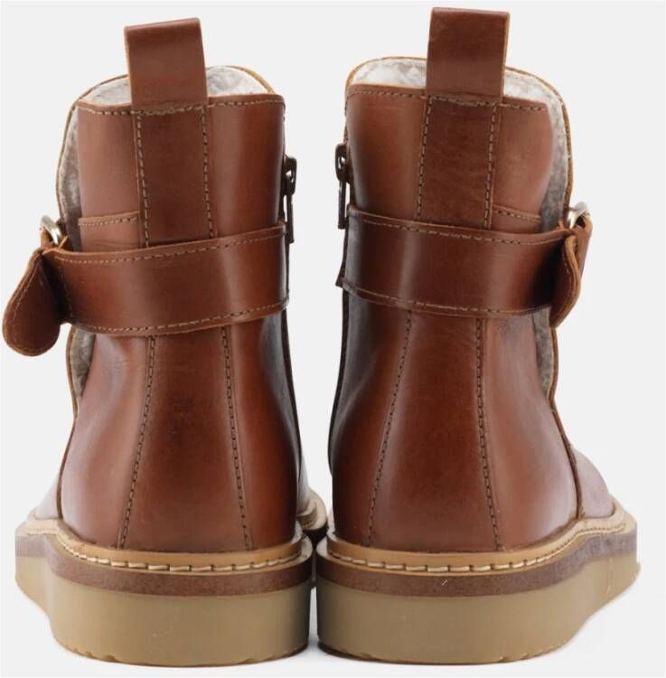 Nature Footwear Vigga Gevoerde Laars Leer Brown Dames