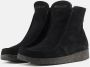 Nature Footwear Warmgevoerde Suède Laars Zwart Black Dames - Thumbnail 2