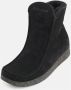 Nature Footwear Warmgevoerde Suède Laars Zwart Black Dames - Thumbnail 4