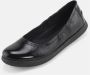 Nature Footwear Zwarte Leren Ballerina Schoenen Black Dames - Thumbnail 4