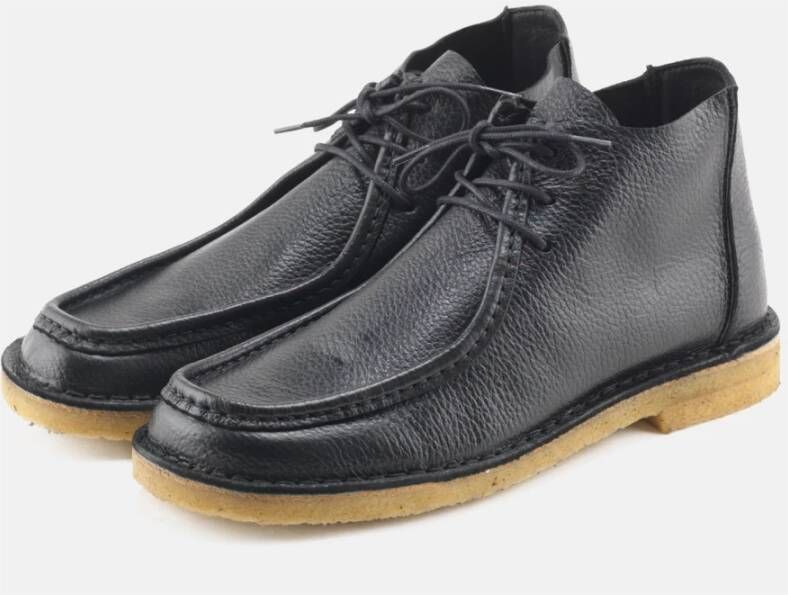 Nature Footwear Zwarte Leren Laars 6102-051-002 Black Heren