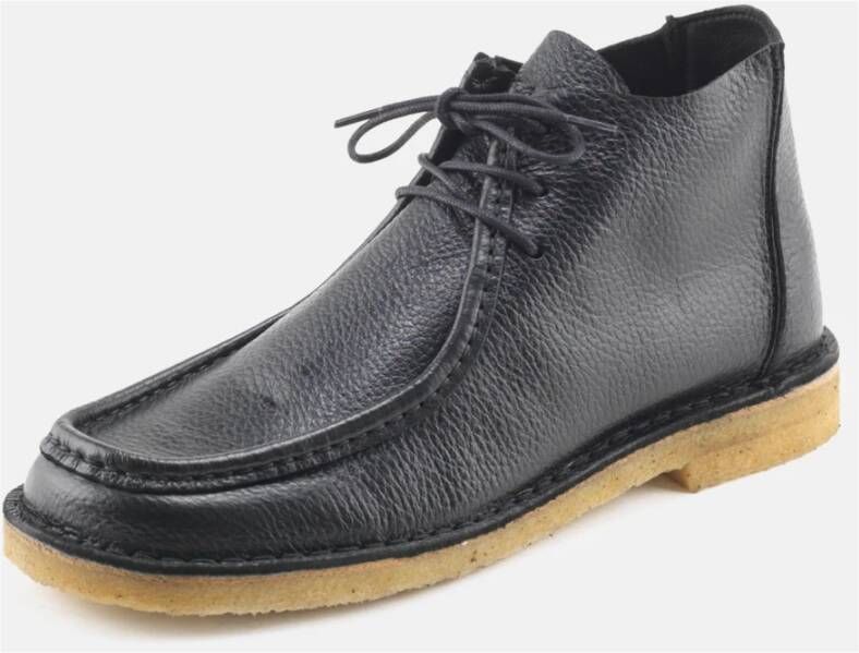 Nature Footwear Zwarte Leren Laars 6102-051-002 Black Heren