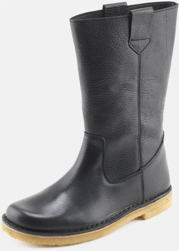 Nature Footwear Zwarte Leren Laars Luna 6008-051-002 Black Dames