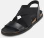 Nature Footwear Zwarte Leren Sandaal 1105-040-002 Black Dames - Thumbnail 4