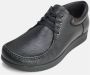 Nature Footwear Zwarte Leren Schoenen 2001-033-002 Black Heren - Thumbnail 4