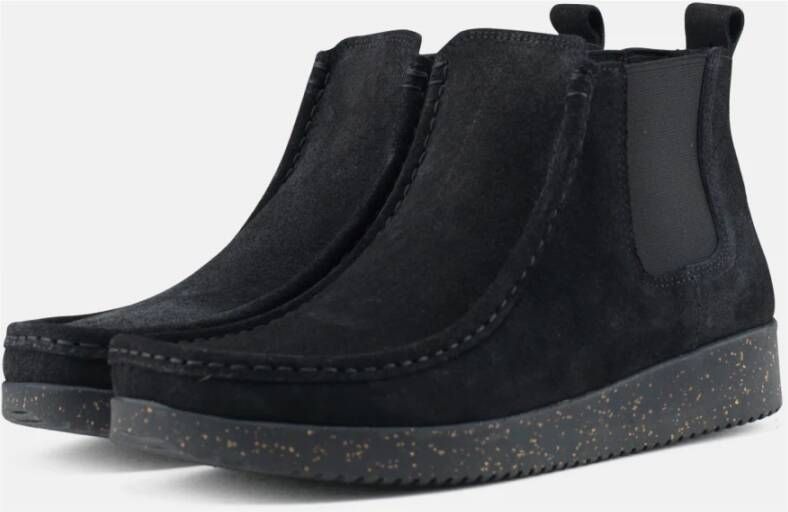 Nature Footwear Zwarte Suède Laars Black Dames