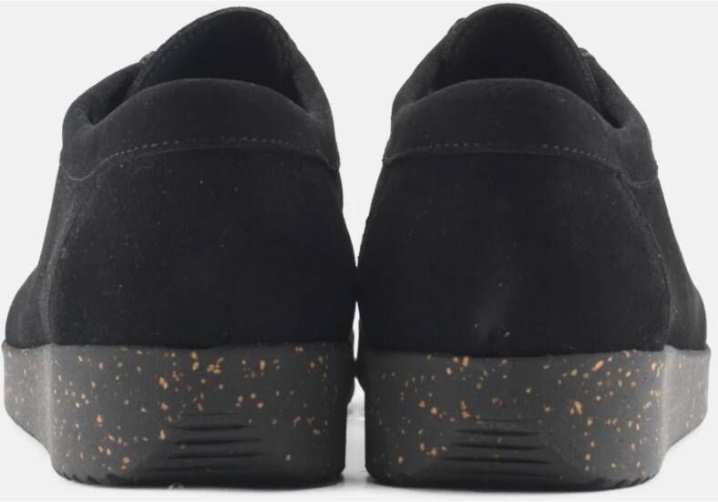 Nature Footwear Zwarte Suède Schoenen met Bijpassende Zool Black Dames