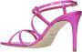 Ncub Fuchsia Patent Sandalen met Enkelband Pink Dames - Thumbnail 4