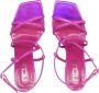 Ncub Fuchsia Patent Sandalen met Enkelband Pink Dames - Thumbnail 5