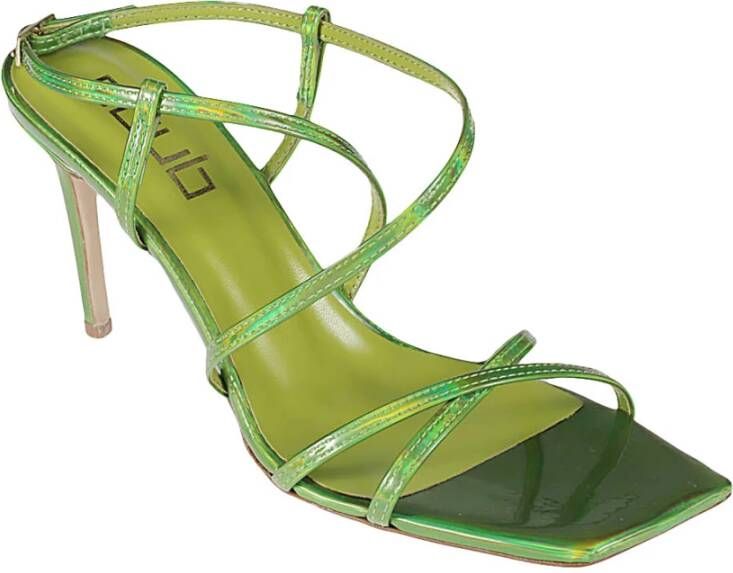 Ncub Groene Hak Sandalen Green Dames