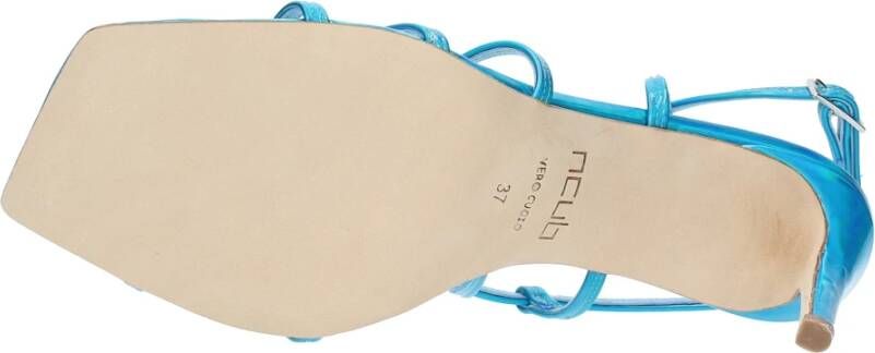 Ncub Sandalen Helder Blauw Blue Dames