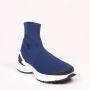 Neil Barrett Blauwe textielvoering sneaker met Bolt Sock en zijlogo Blauw Heren - Thumbnail 2