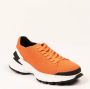 Neil Barrett Bolt Sneakers Technische Stof Vetersluiting Orange Heren - Thumbnail 7