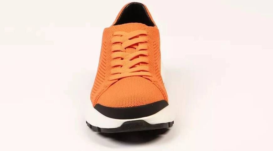 Neil Barrett Levendige Oranje Bolt Sneakers Orange Heren