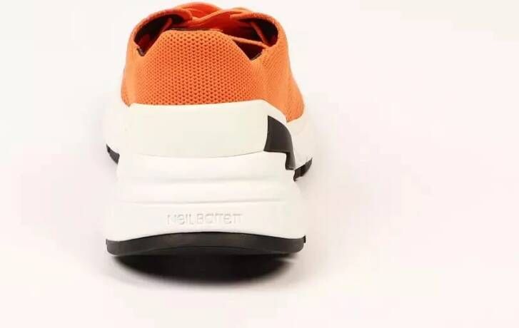 Neil Barrett Levendige Oranje Bolt Sneakers Orange Heren