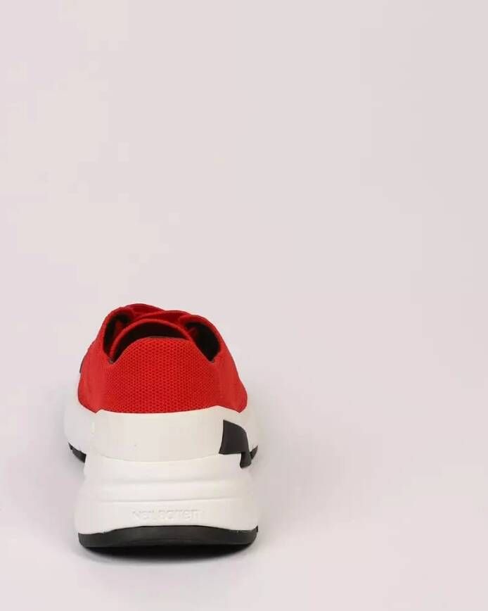 Neil Barrett Rode Bolt Sneakers. Technische Stof. 4 cm Hakhoogte. Rood Heren