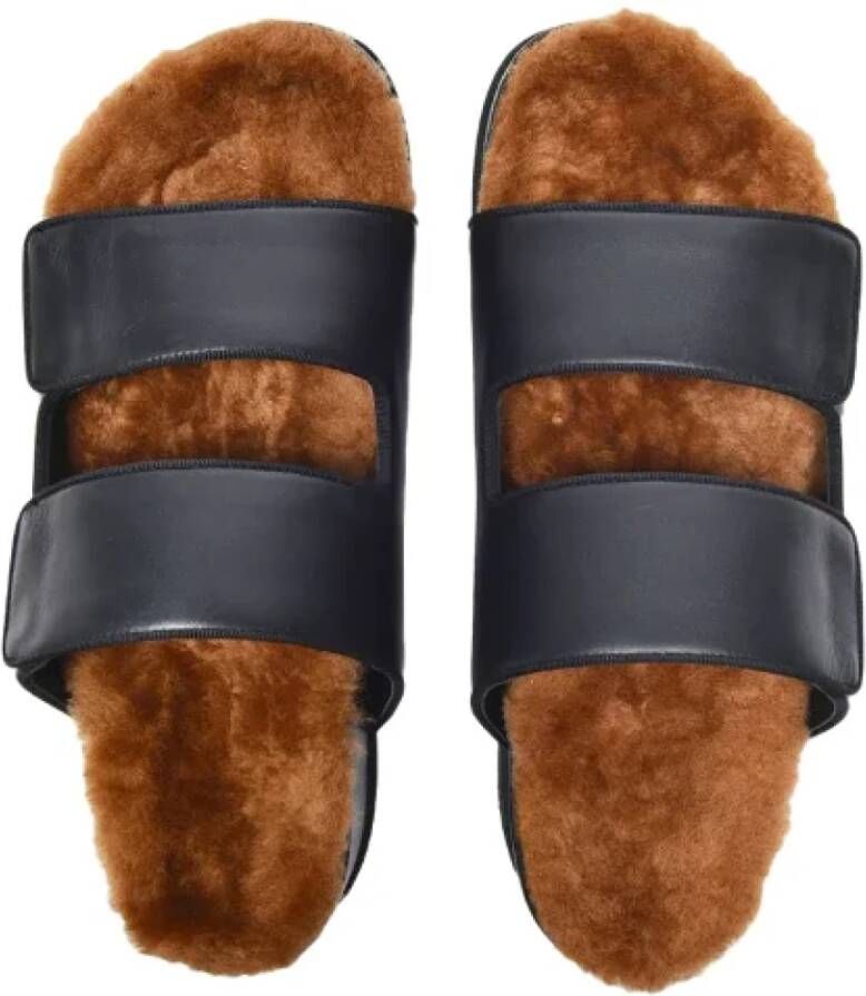 Neous Leather sandals Black Dames