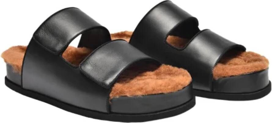 Neous Leather sandals Black Dames