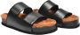 Neous Leather sandals Black Dames - Thumbnail 3