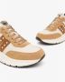 Nerogiardini Amber-cream Sneakers van Suède en Leer Beige Dames - Thumbnail 3